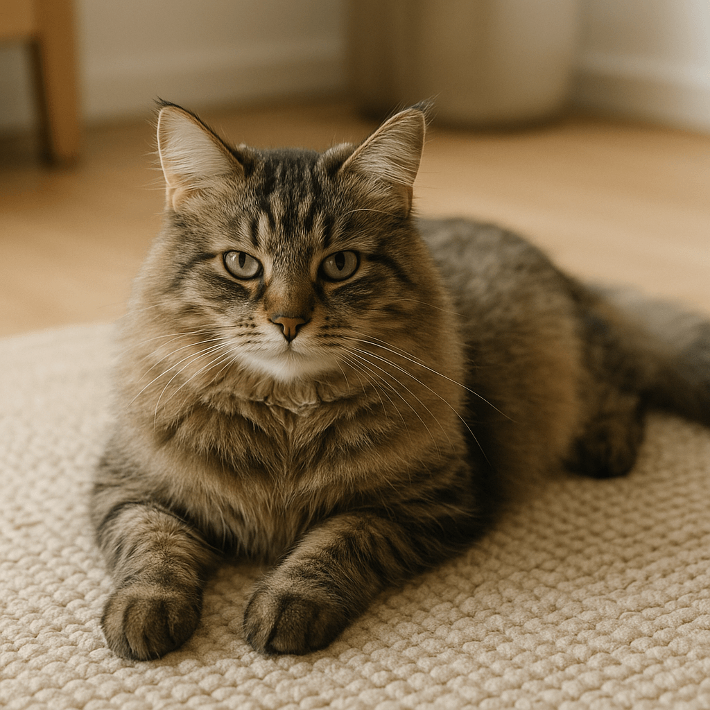 Chat présentant des vomissements répétés ou une perte d'appétit ? Observez les signes d'une boule de poils coincée et quand consulter le vétérinaire.